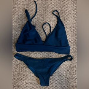 Pakaloha dark teal Triangle Bikini Set